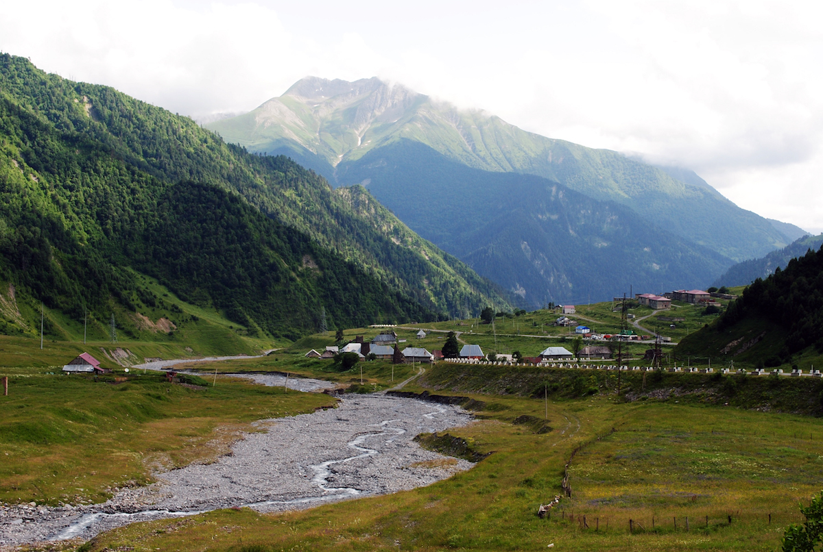 Осетинское горное село Даллаг Рук