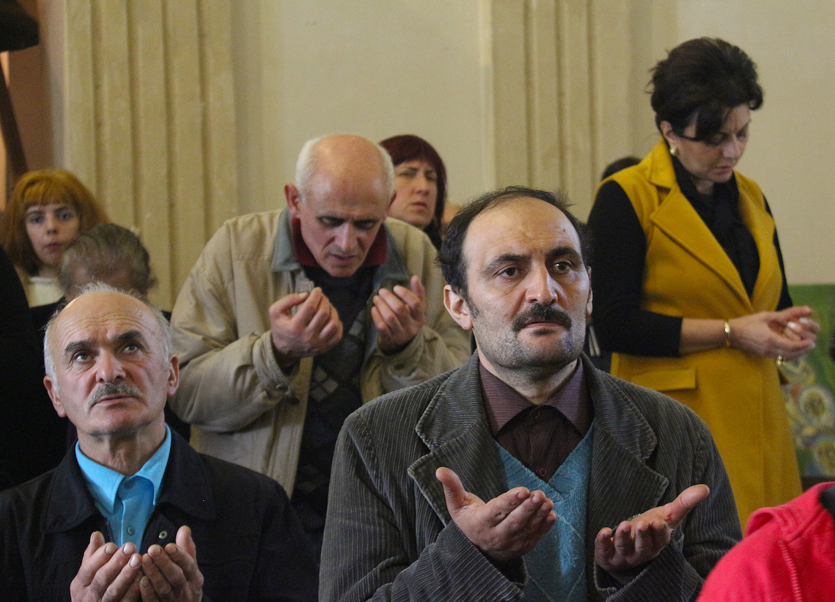 На воскресной службе в Евангелистско-баптистской церкви в Тбилиси, фото Давид Пипия, JAMnews
