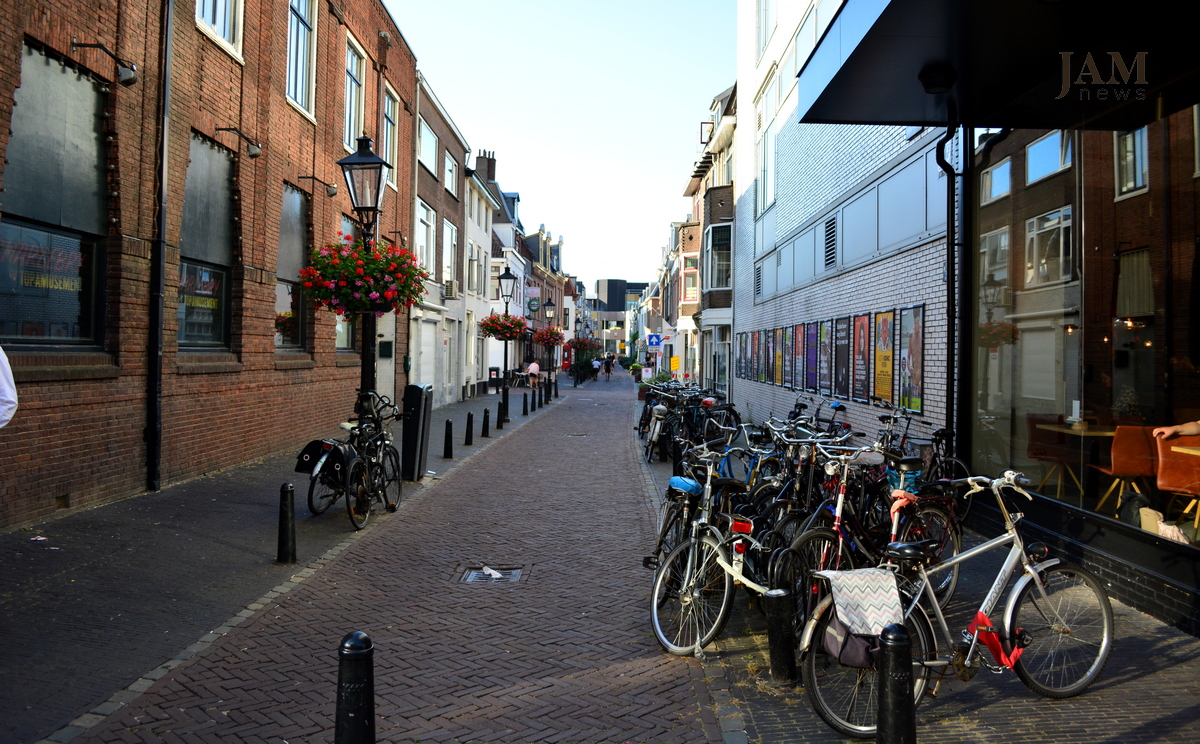 Улица в Утрехте, Нидерланды. Велосипеды. Utrext velosipedlər. Utrecht bikes, The Netherland
