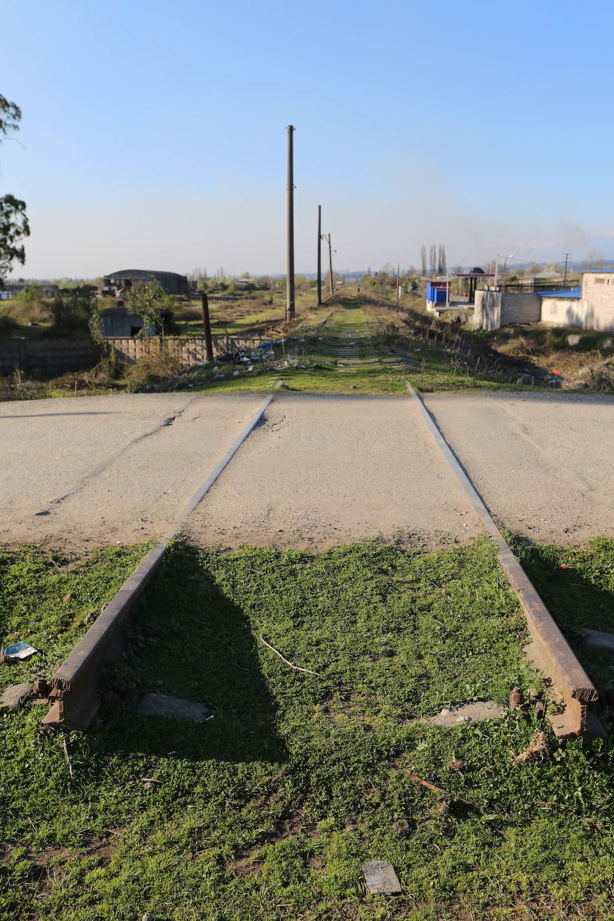 The railway after Ochamchira, 2015. Trans-Caucasus railway: Moscow-Sukhum/i-Tbilisi-Yerevan
