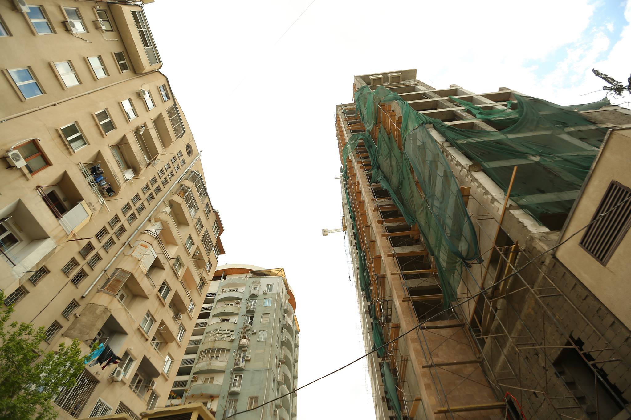 Destroying construction in Tbilisi