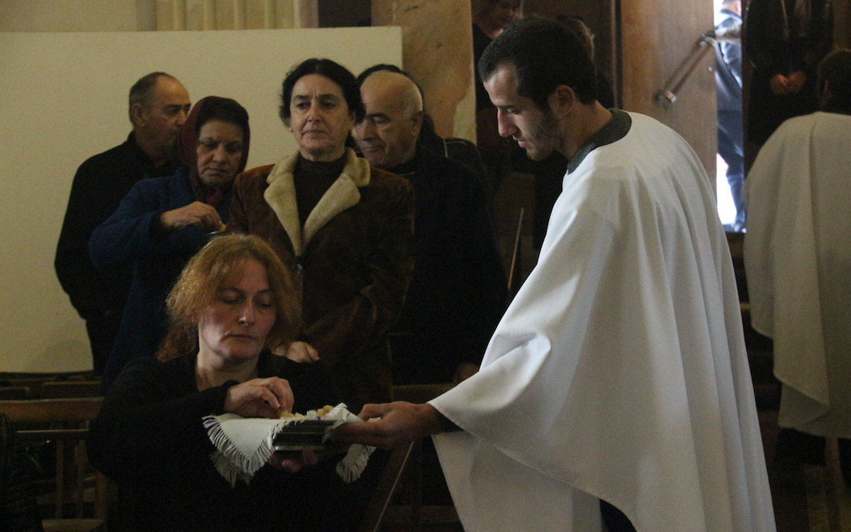 Sunday service in the Evangelical-Baptist church in Tbilisi. Photo: David Pipia, JAMnews.