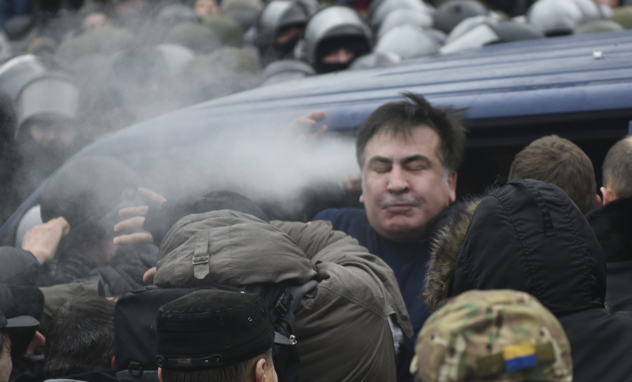 Mikhail Saakashvili, who was the third president of Georgia and leader of the Ukrainian 'Movement of New Forces' opposition party, was arrested Tuesday morning