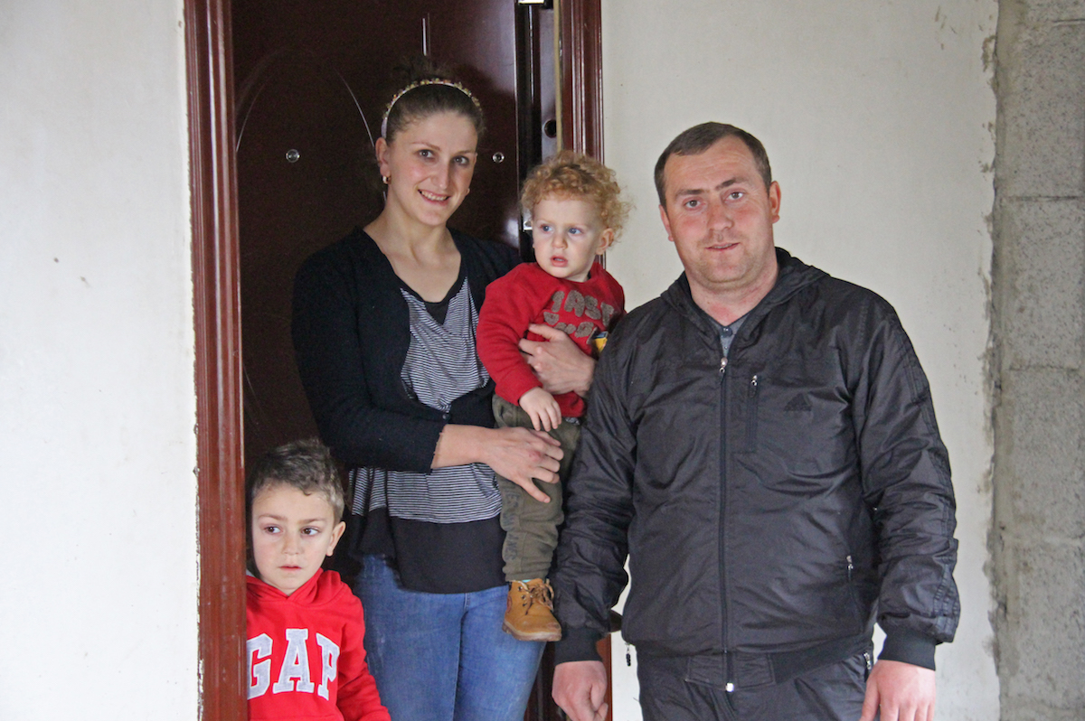 Giorgi Maisuradze was involved in the demining of his native village. Now he is engaged in farming on land completely cleared of mines and other ordnances.  Photo: David Pipia, JAMnews. Mejvriskhevi, Georgia