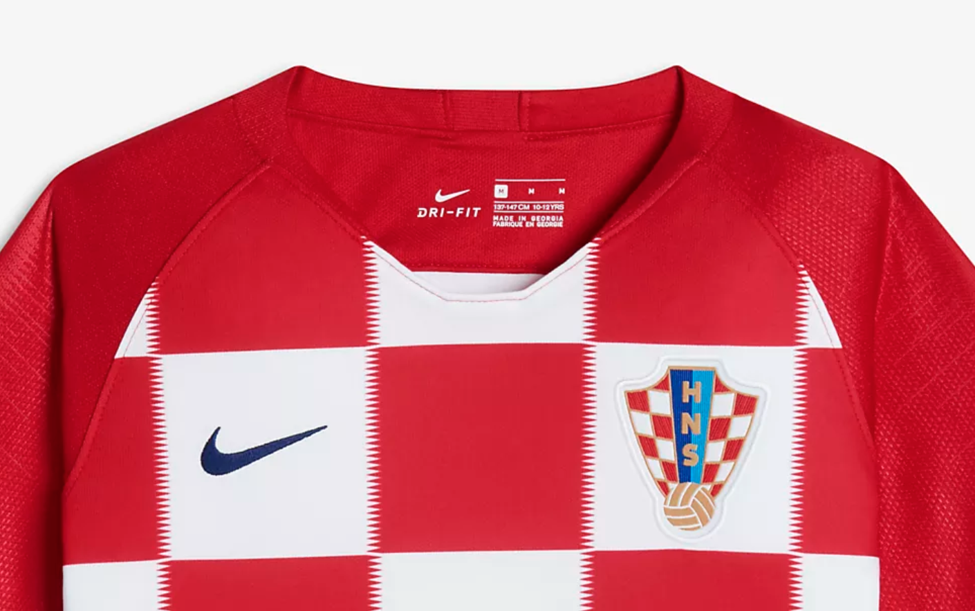 Georgian-made football uniforms worn by Croatian team - JAMnews