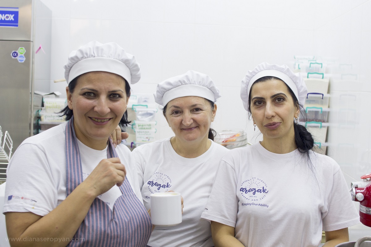 Armenia, cafe employs people with a number of disabilities such as Down syndrome, autism