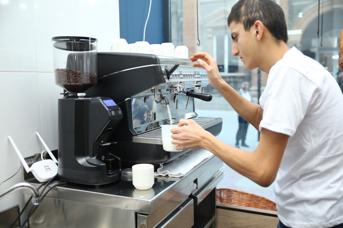 Armenia, cafe employs people with a number of disabilities such as Down syndrome, autism