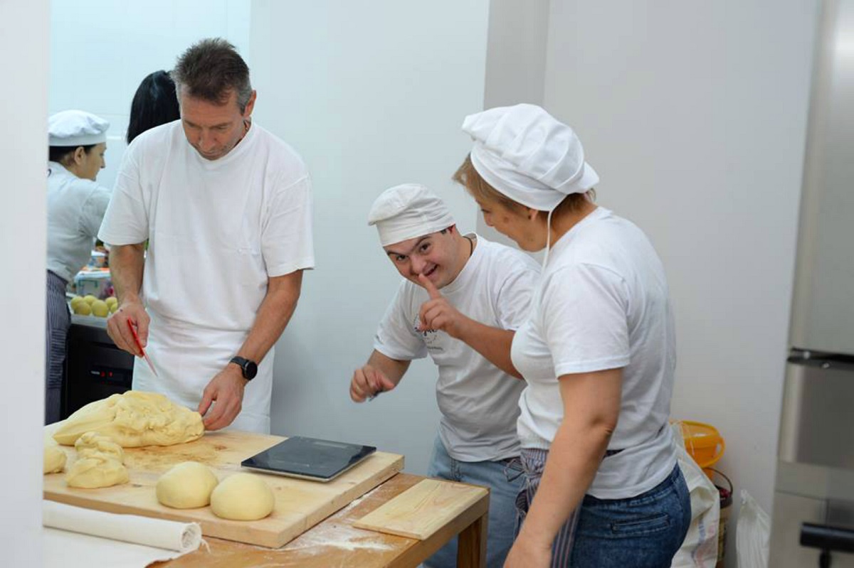 Armenia, cafe employs people with a number of disabilities such as Down syndrome, autism