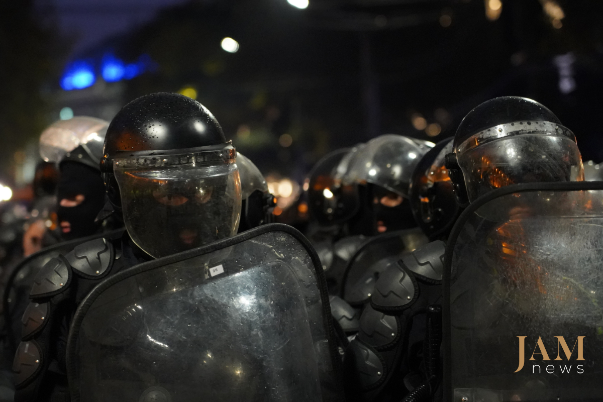 Tear gas, water cannon used to disperse peaceful rally in Georgia