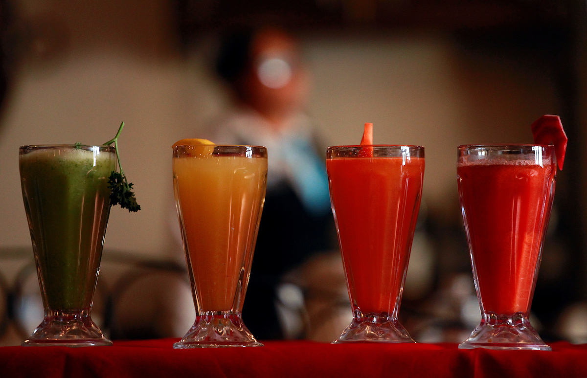 Freshly-made juices