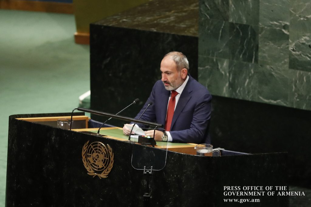 Նիկոլ Փաշինյան, ՄԱԿ Գլխավոր ասամբլեա, Նիկոլ Փաինյանի ելույթ
