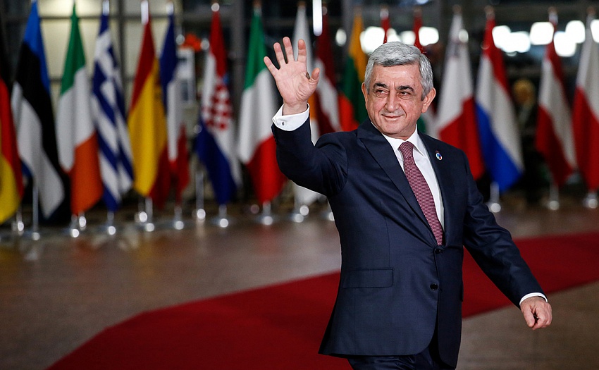 Serj Sarqsyan, Ermənistan prezidenti, Nikol Paşinyan