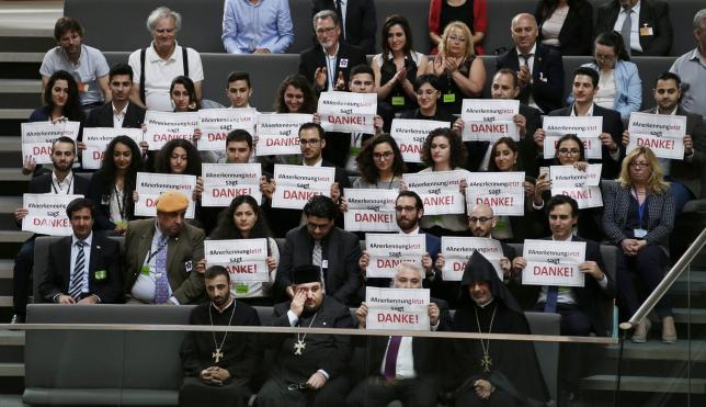  Reuters photo: German Armenian community thanks Bundestag deputies for the recognition of the Armenian Genocide 