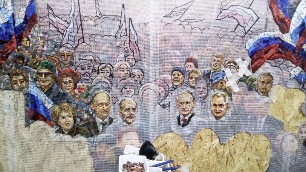 Moscow church decorated with mosaics featuring Putin and Stalin ﻿