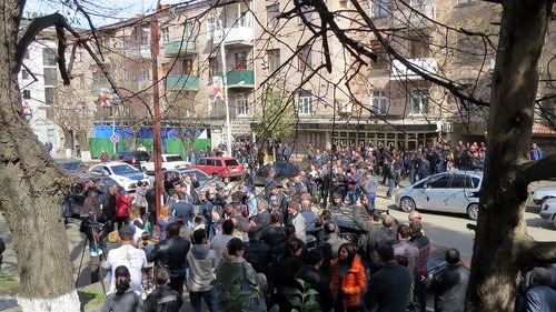 Акция протеста, проведенная 5 апреля
