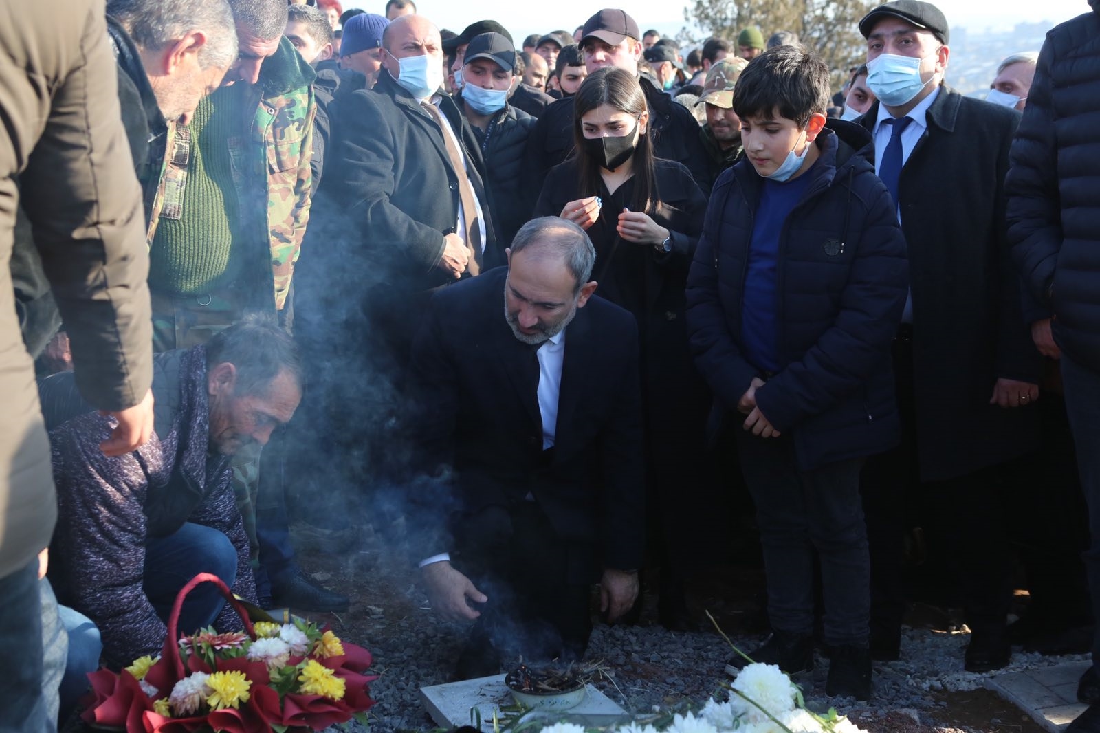 border security, Armenia, Syunik, mourning procession, protest, the first day of mourning in memory of those killed in the Karabakh war, address of the Prime Minister, Nikol Pashinyan, resignation,