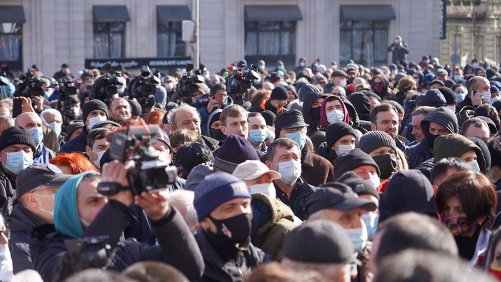 Протест в Тбилиси, фоторепортаж. Фото JAMnews/Давид Пипиа