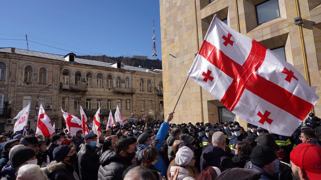 Грузинская оппозиция объявила программу действий. Фото: Давид Пипиа/JAMnews