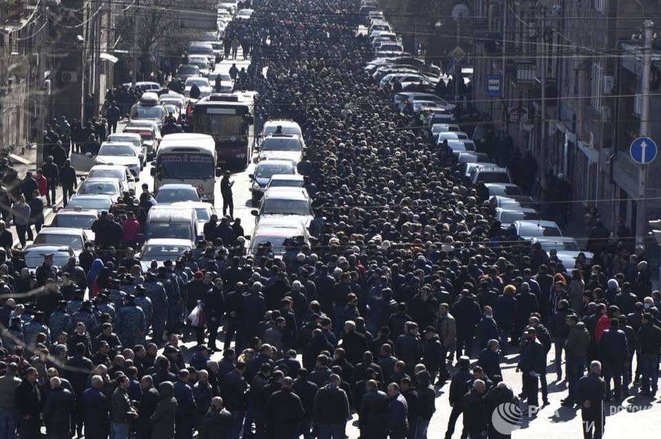 Mass rallies in Armenia
