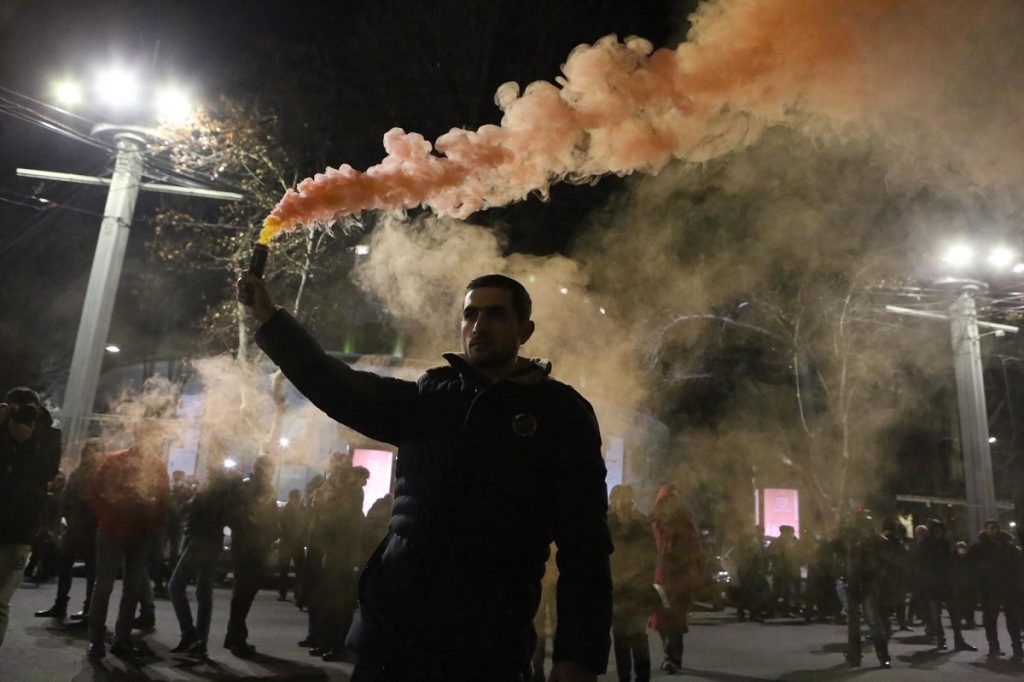 Protest actions of the opposition in Armenia