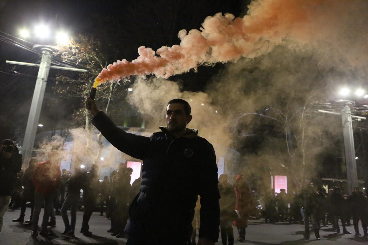 Protest actions of the opposition in Armenia