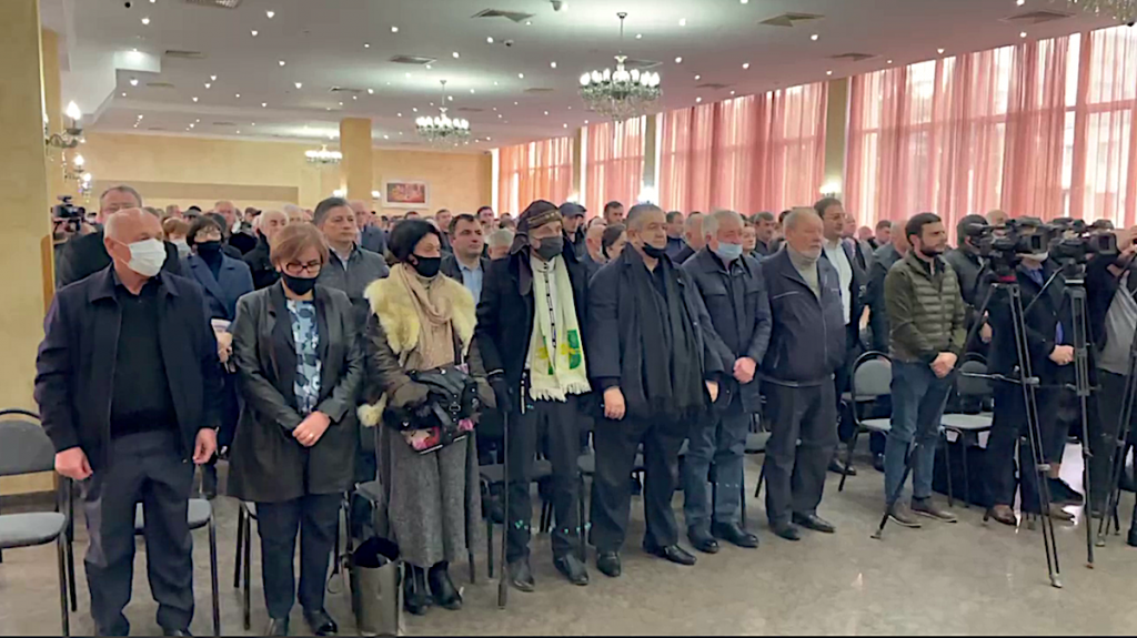 The opposition organization "Aruaa", uniting veterans of the Georgian-Abkhaz war, demands the resignation of President of Abkhazia Aslan Bzhania