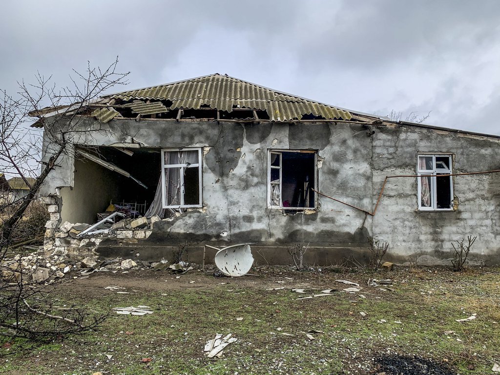 Разрушенный дом  Фарзалиевых. Фото: Мейдан ТВ