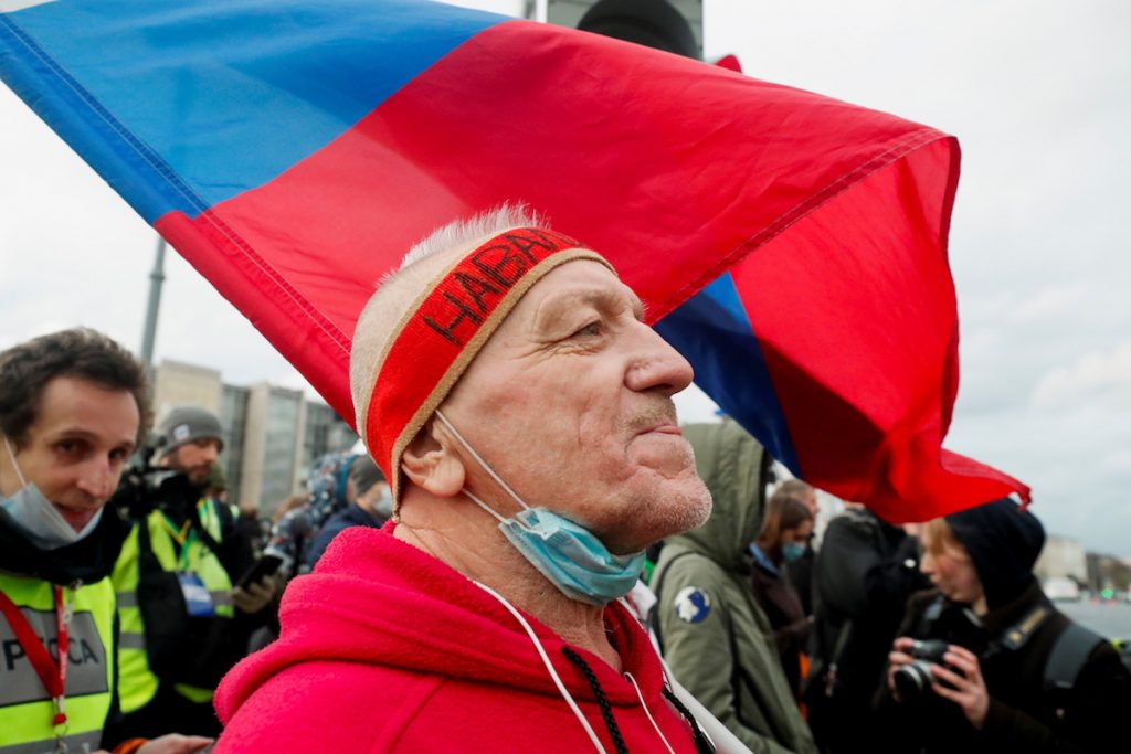 Action in support of Alexei Navalny in Moscow, April 21, 2021. REUTERS / Shamil Zhumatov
