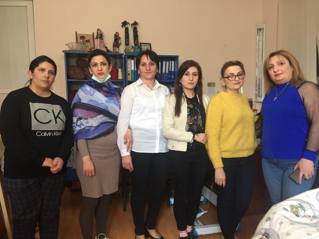 women are helped by the resource center of Goris