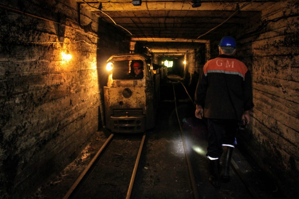 Mines and devastation in Chiatura in Georgia