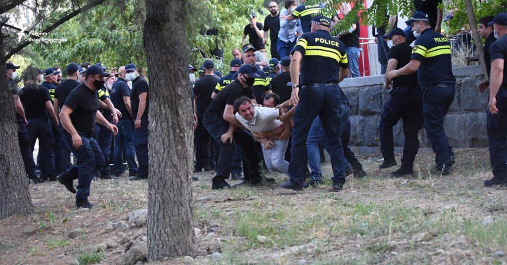 Pride в Тбилиси: драка с полицией и аресты. Фото: Радио Свобода