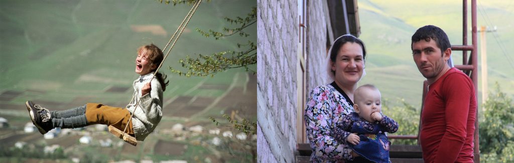 Мария из села Фиолетово, в 8 лет и в 28. Молокане в Армении