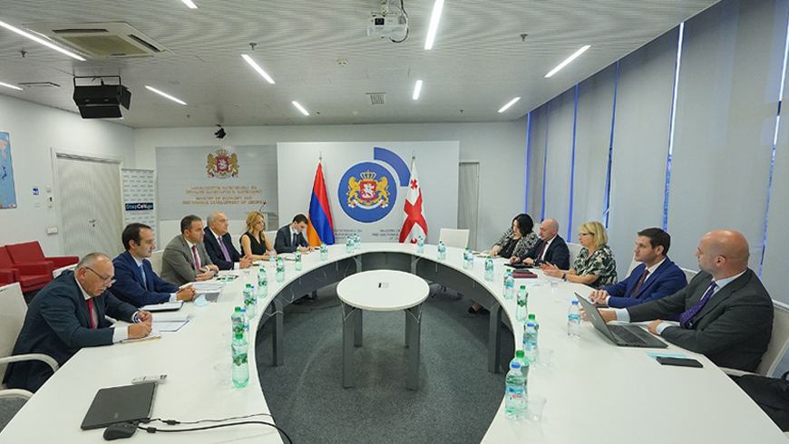 Встреча Ваана Керобяна в администрации правительства. Фото: economy.ge