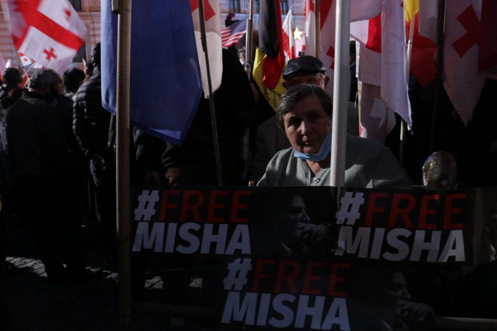 Saakashvili protest in Tbilisi.Photo: Bashir Kitachaev / JAMnews