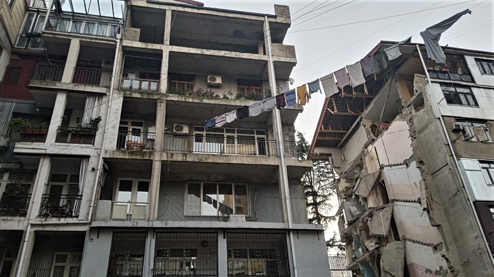 Batumi residential building collapse