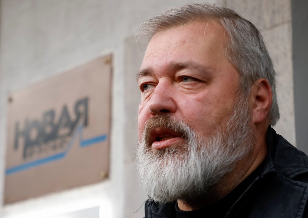 Editor of Novaya Gazeta wins Nobel Peace Prize 