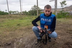 Давид Галстян. Армянские журналисты на границе с Азербайджаном