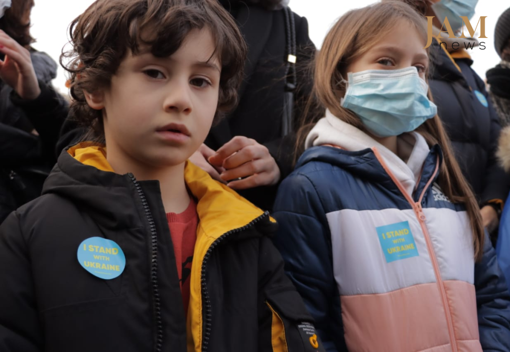 Tbilisi rally in support of Ukraine