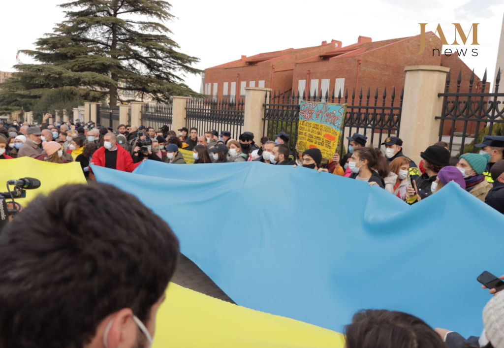 Tbilisi rally in support of Ukraine