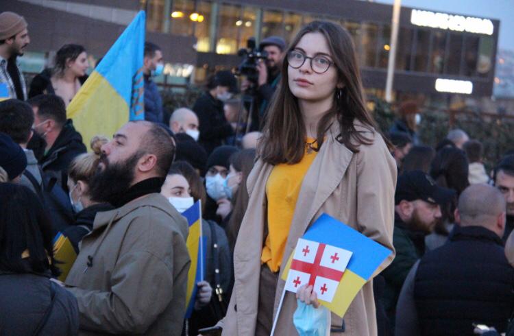 Rally in support of Ukraine in Tbilisi