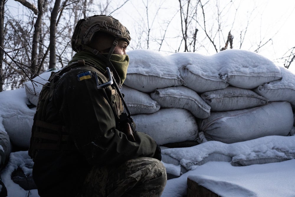 Украинский военный на позициях. Фото: Министерство обороны Украины. Грузия и конфликт в Украине 