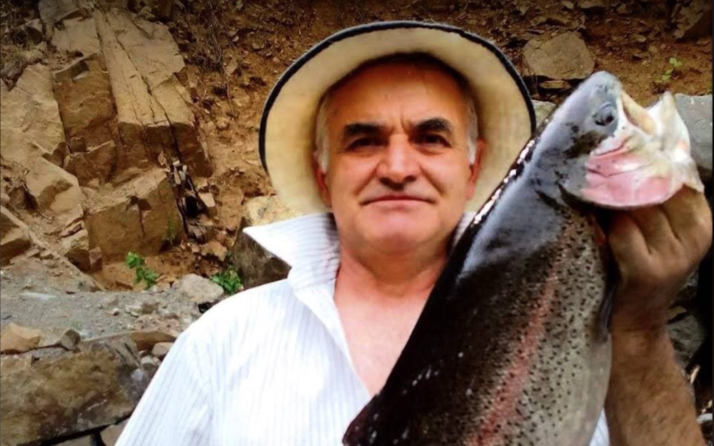 Владелец рыбной фермы в Южной Осетии Леонид Гагиев. Фото:  Facebook. Бизнес в Южной Осетии 