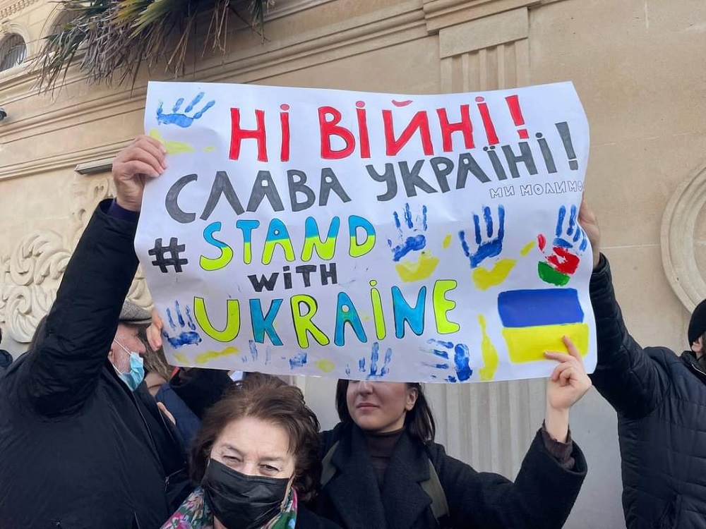 Baku rally in support of Ukraine 