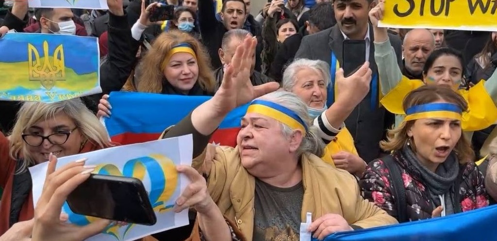 Baku rally in support of Ukraine 