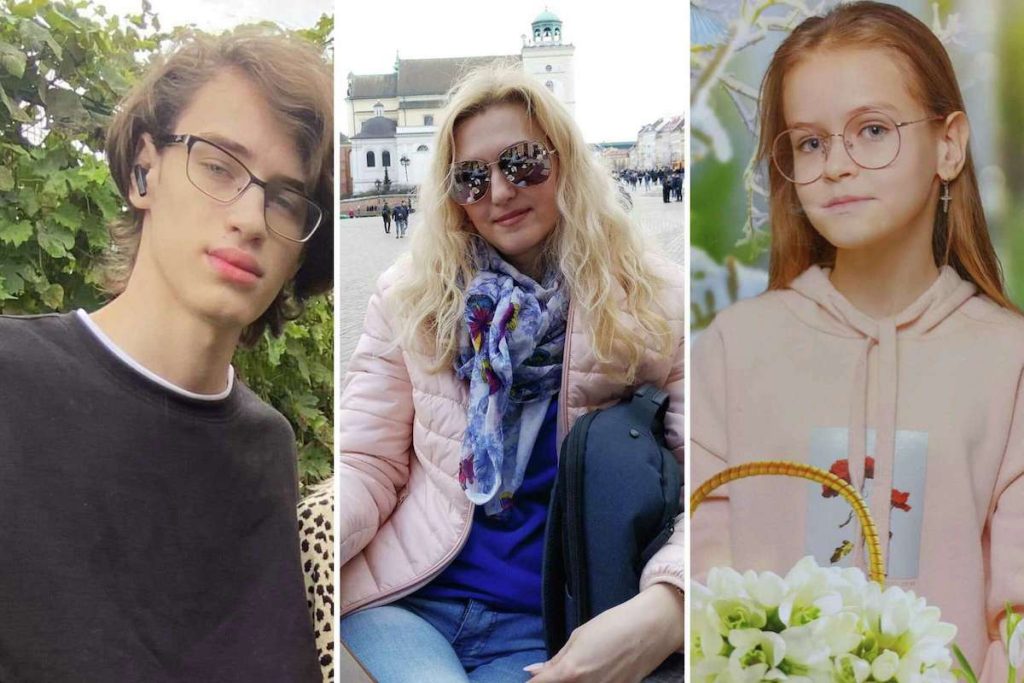Татьяна Перебейнис вместе со своим сыном Никитой, 18 лет, и дочерью Алисе, 9 лет, были убиты российскими войсками, когда они пытались бежать из города Ирпень. Фото из FB Сергея Перебейниса