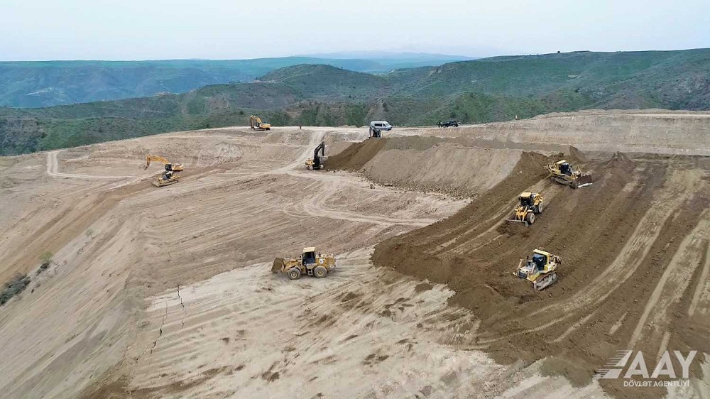 Construction of an alternative road to the Lachin corridor