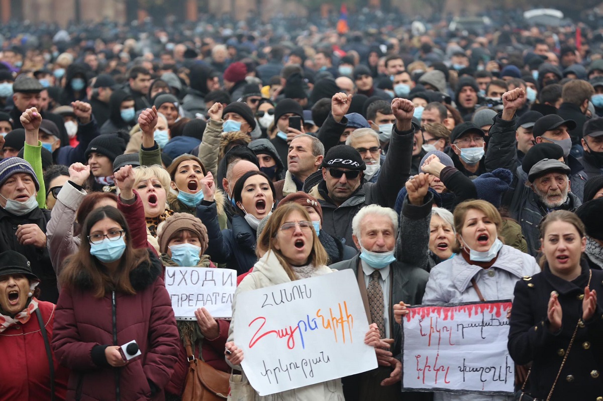 Street actions of opposition in Armenia