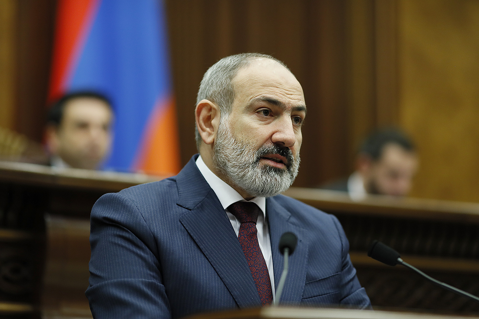 Toespraak Pashinyan in het parlement