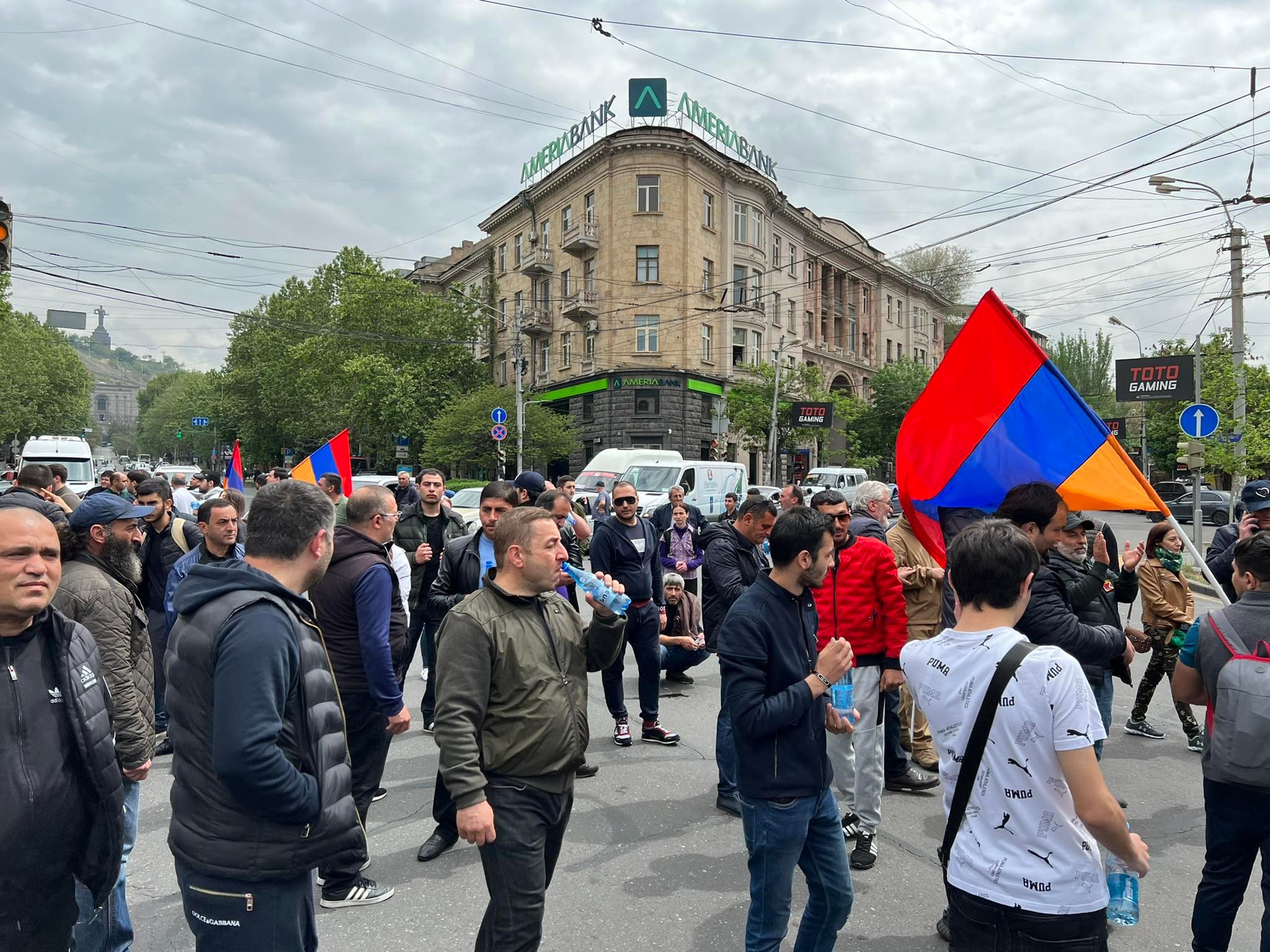 Street actions of opposition in Armenia