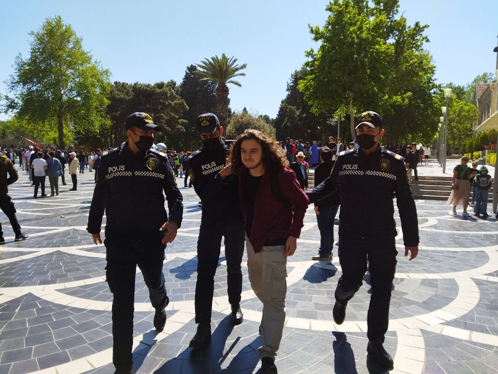 Protest against 'criminal state' in Baku 